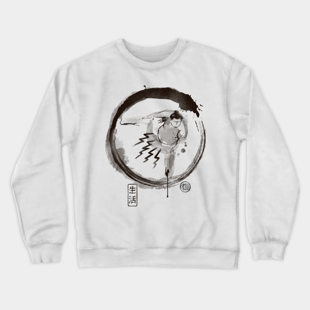 Sumo-e Crewneck Sweatshirt by Vincent Trinidad Art